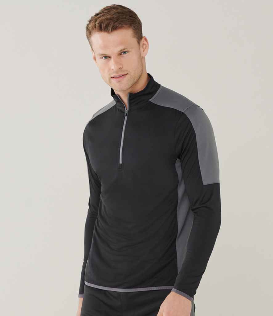 Finden + Hales Contrast Zip Neck Midlayer Top - PenCarrie